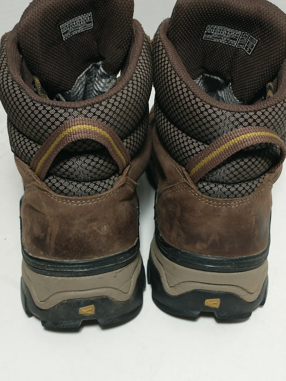 Keen Gypsum II Mid Waterproof Leather Hiking Boot, Men's Size 9.5, Brown/Black